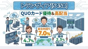トランヴィア(545A)QUOカード優待＆高配当の総合利回りと企業分析